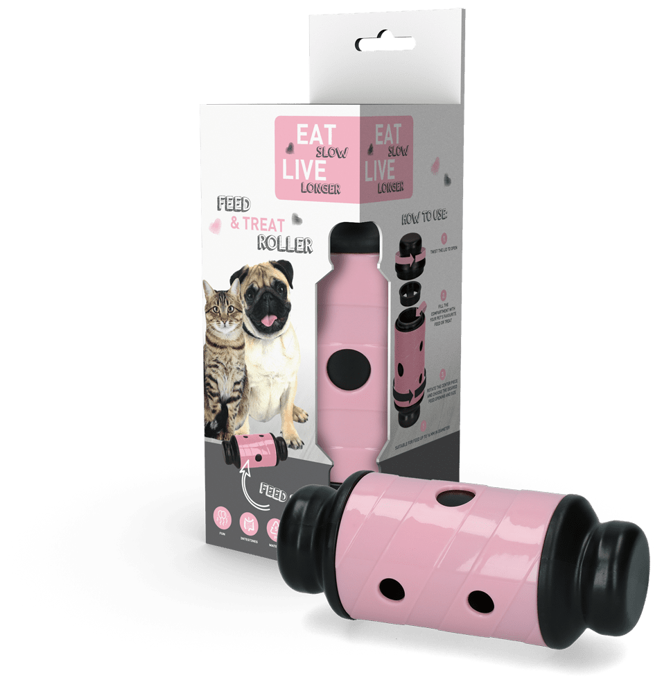 Eat Slow Live Longer Feed and Treat Pink