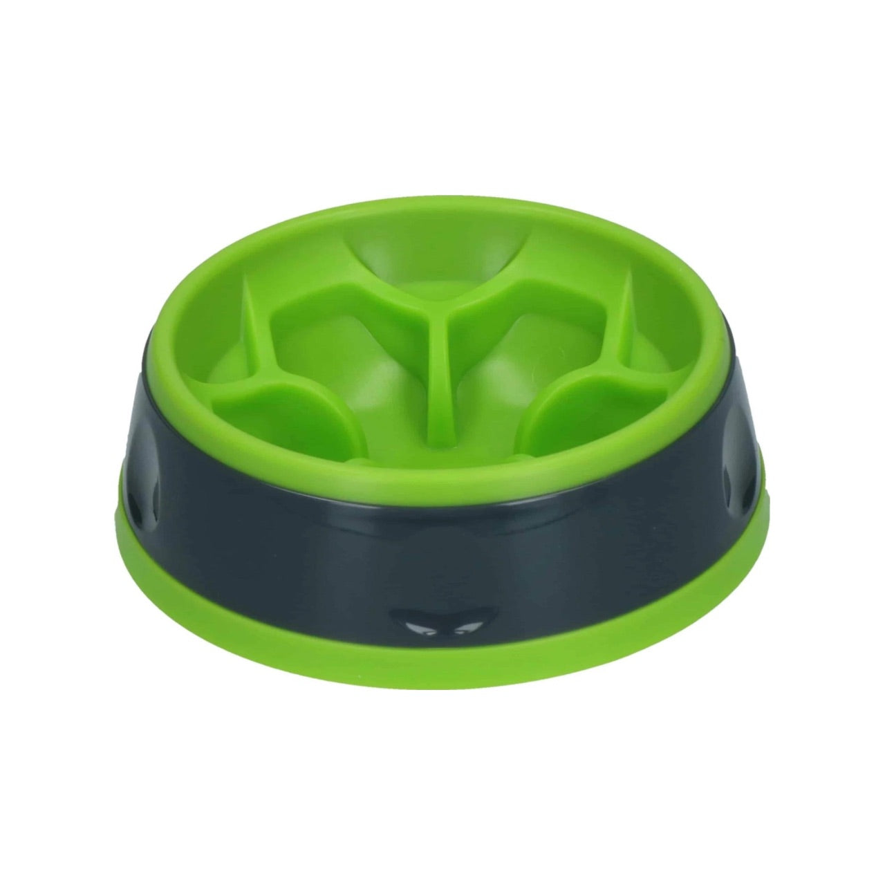 Anti Gobble Food Bowl Eat Slow Live Longer Amaze Flower Green