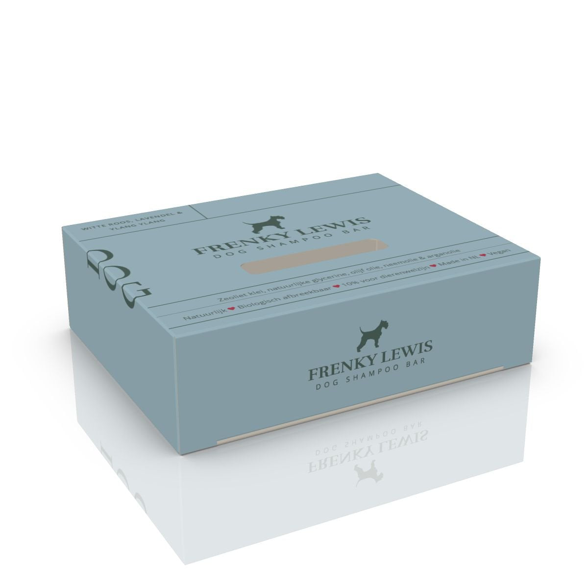 Frenky Lewis Natuurlijke Dog Shampoo Bar - Witte Roos , Lavendel, Ylang YLang
