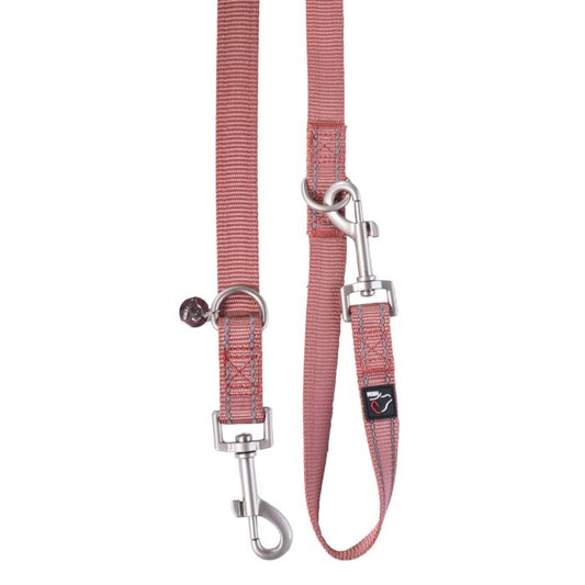Dogs Training Leash Anam Cara – Nylon Dog Leash Terracotta | Reflective &amp; Sturdy 