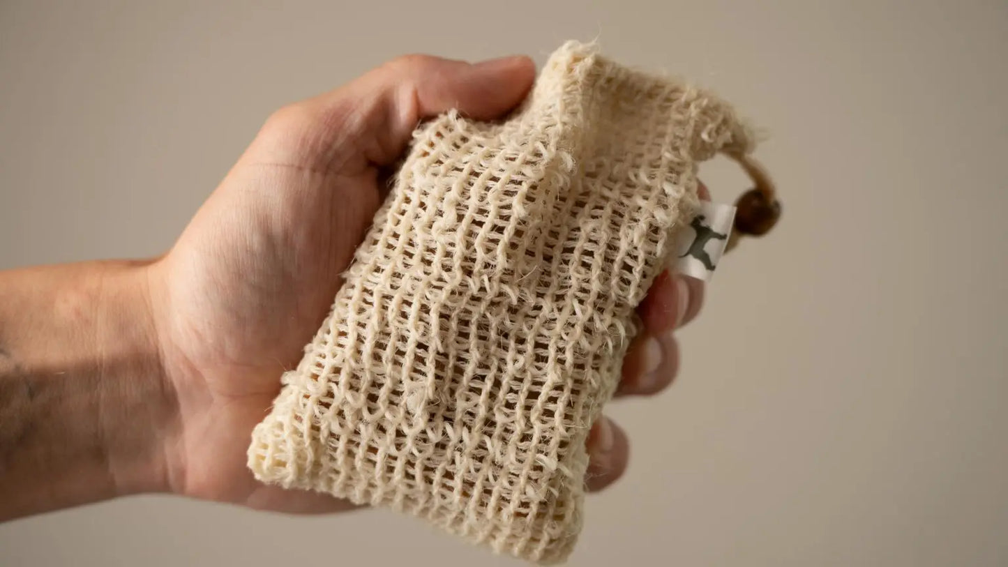 Sisal Bewaarzakje & Was & Spons