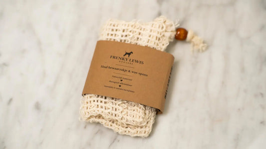 Sisal Bewaarzakje & Was & Spons