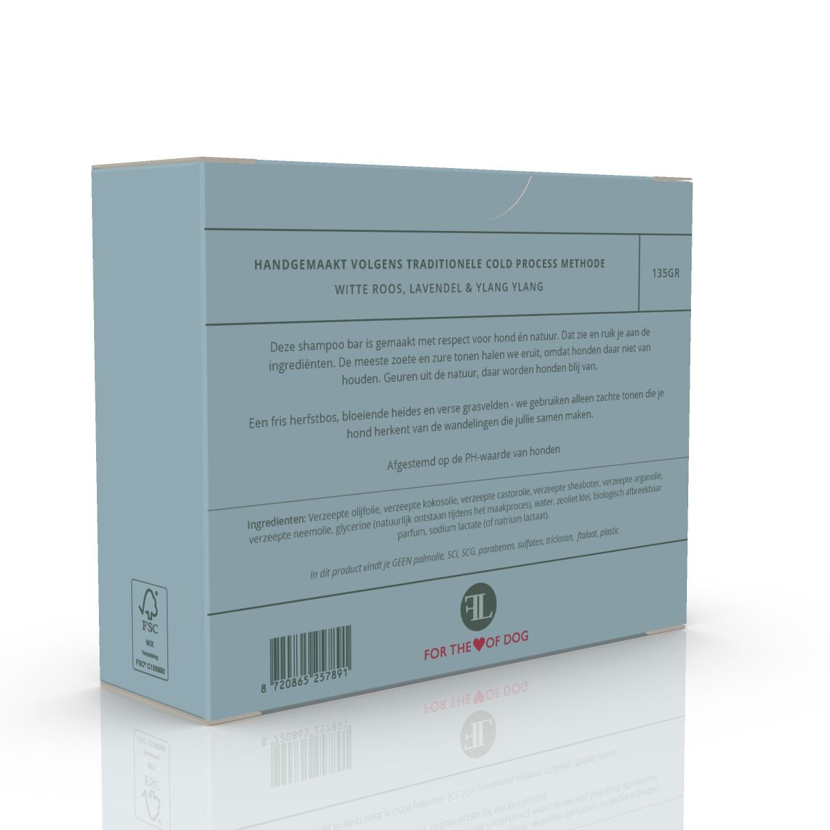 Frenky Lewis Natuurlijke Dog Shampoo Bar - Witte Roos , Lavendel, Ylang YLang