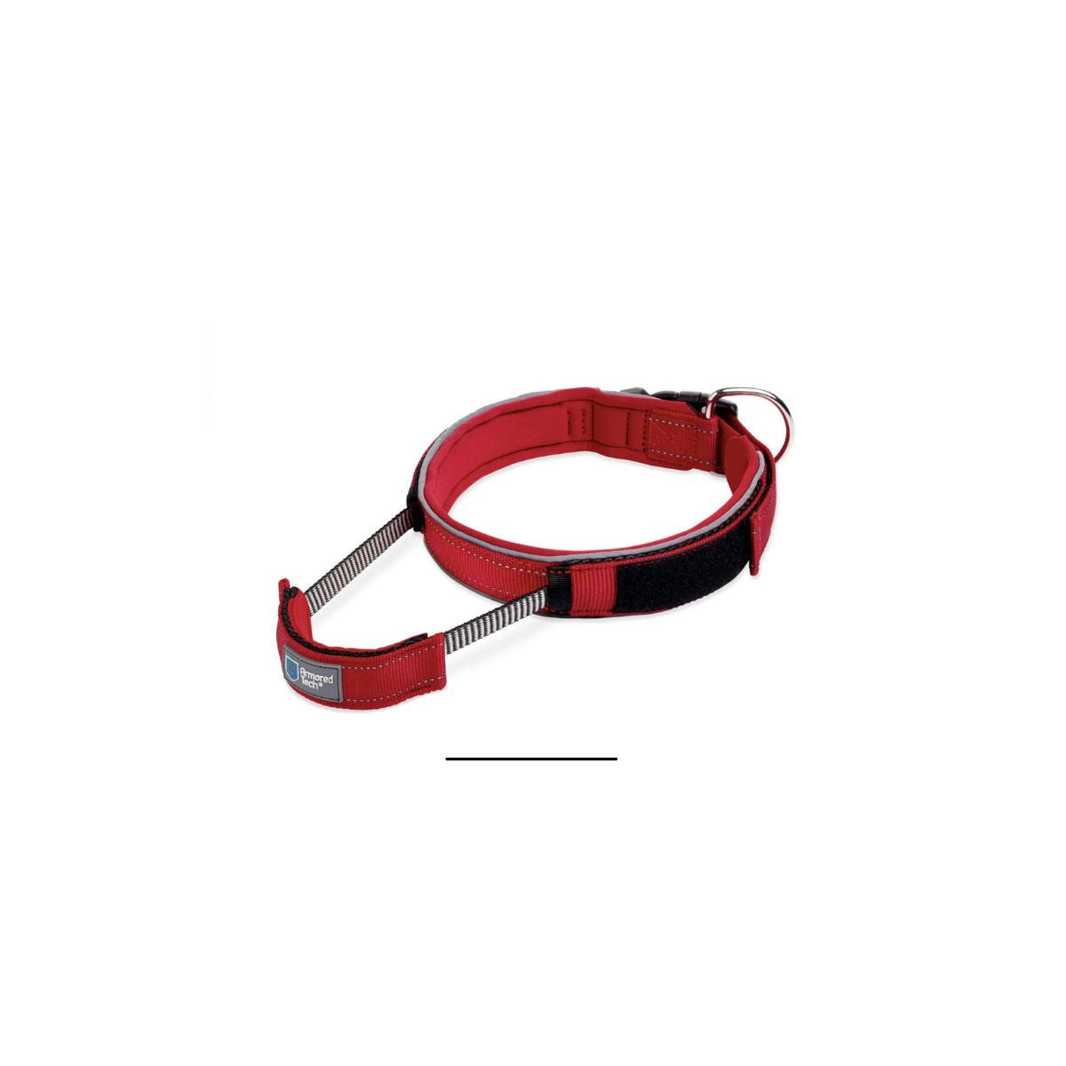 ArmoredTech hondenhalsband rood kopen bij Livin Dog Shop. Comfortabele neopreen binnenzijde, reflecterend materiaal en veilig Safety Click System.