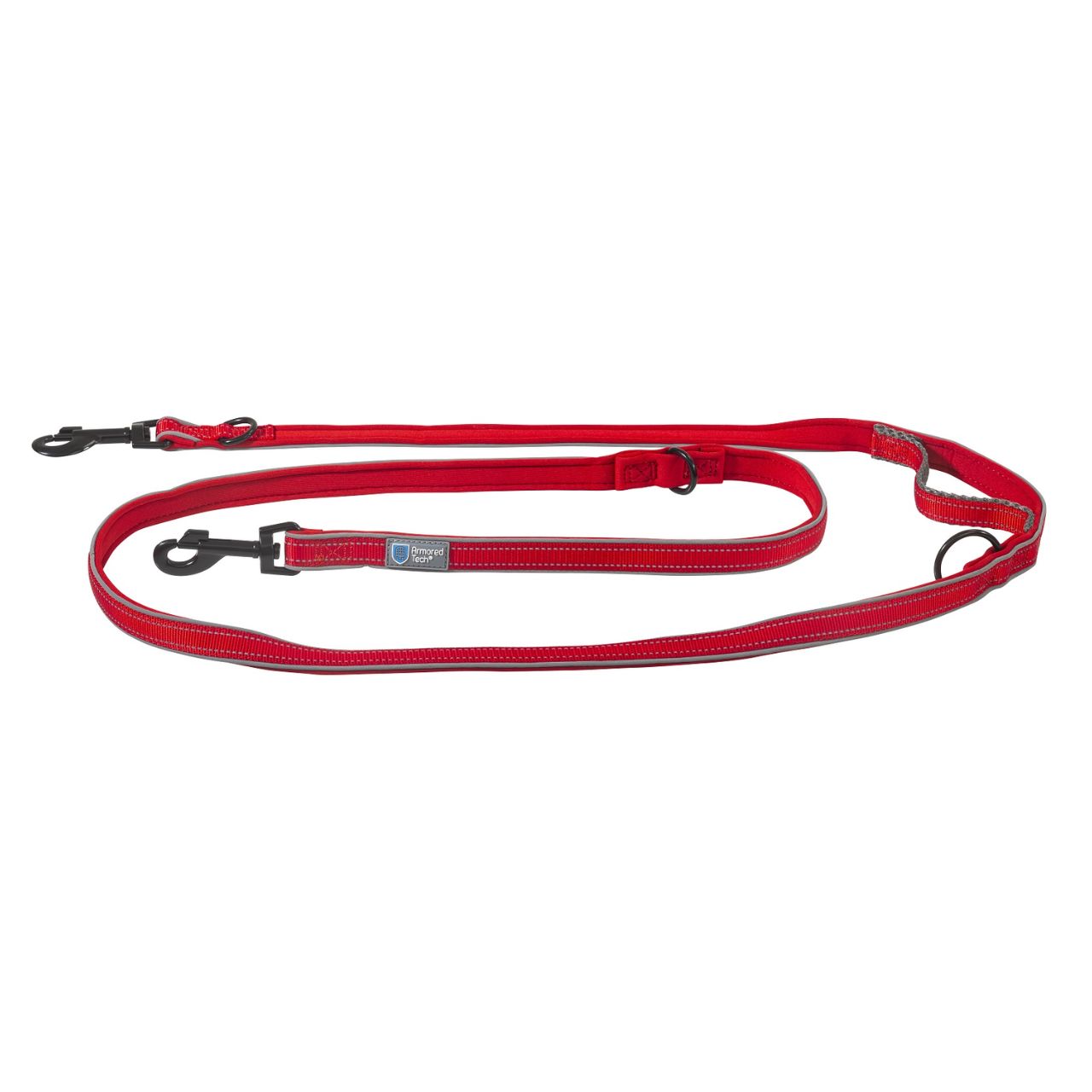 De ArmoredTech hondenriem rood 15 mm is een slanke, comfortabele en goed zichtbare hondenriem van hoge kwaliteit. Gemaakt in Duitsland, weerbestendig en voorzien van reflecterende naden voor extra veiligheid.
