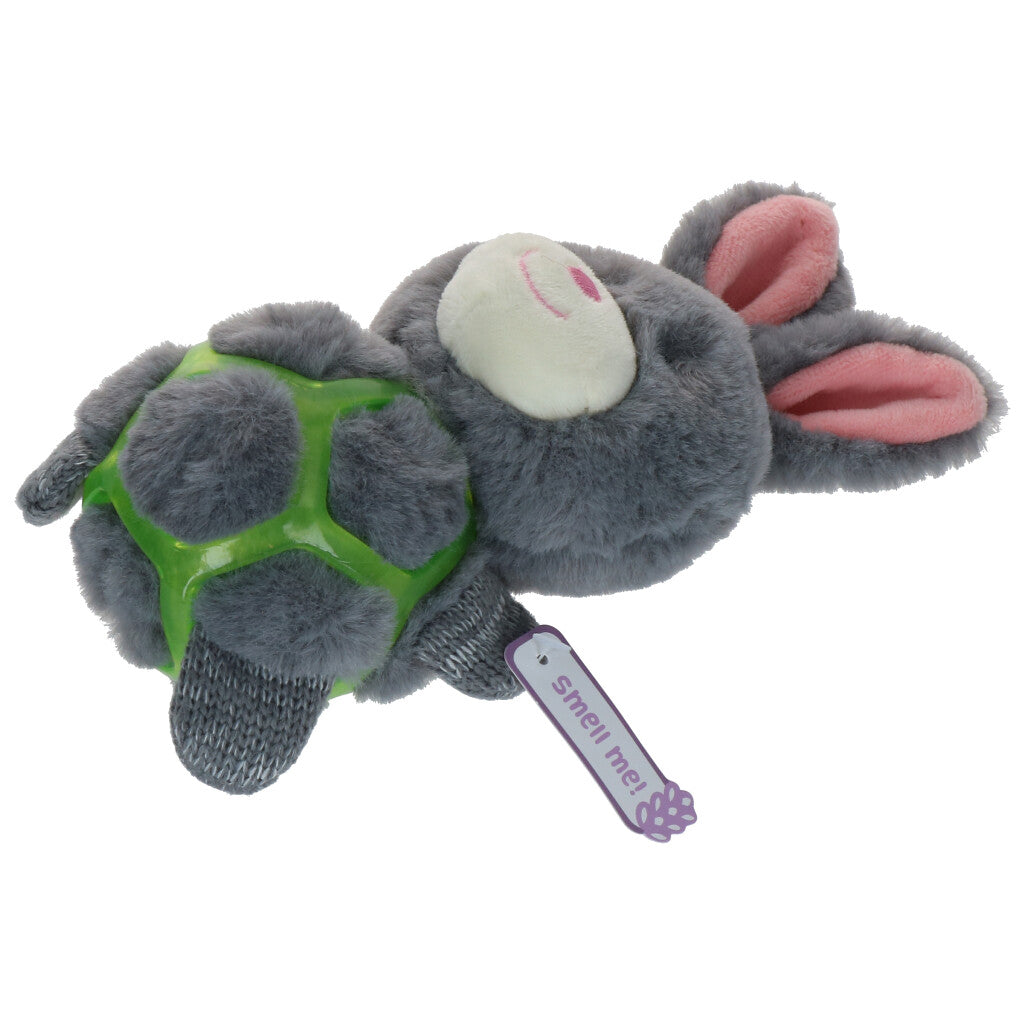 Bunny Puppy Strappy – Zachte hondenknuffel met lavendel & pieper