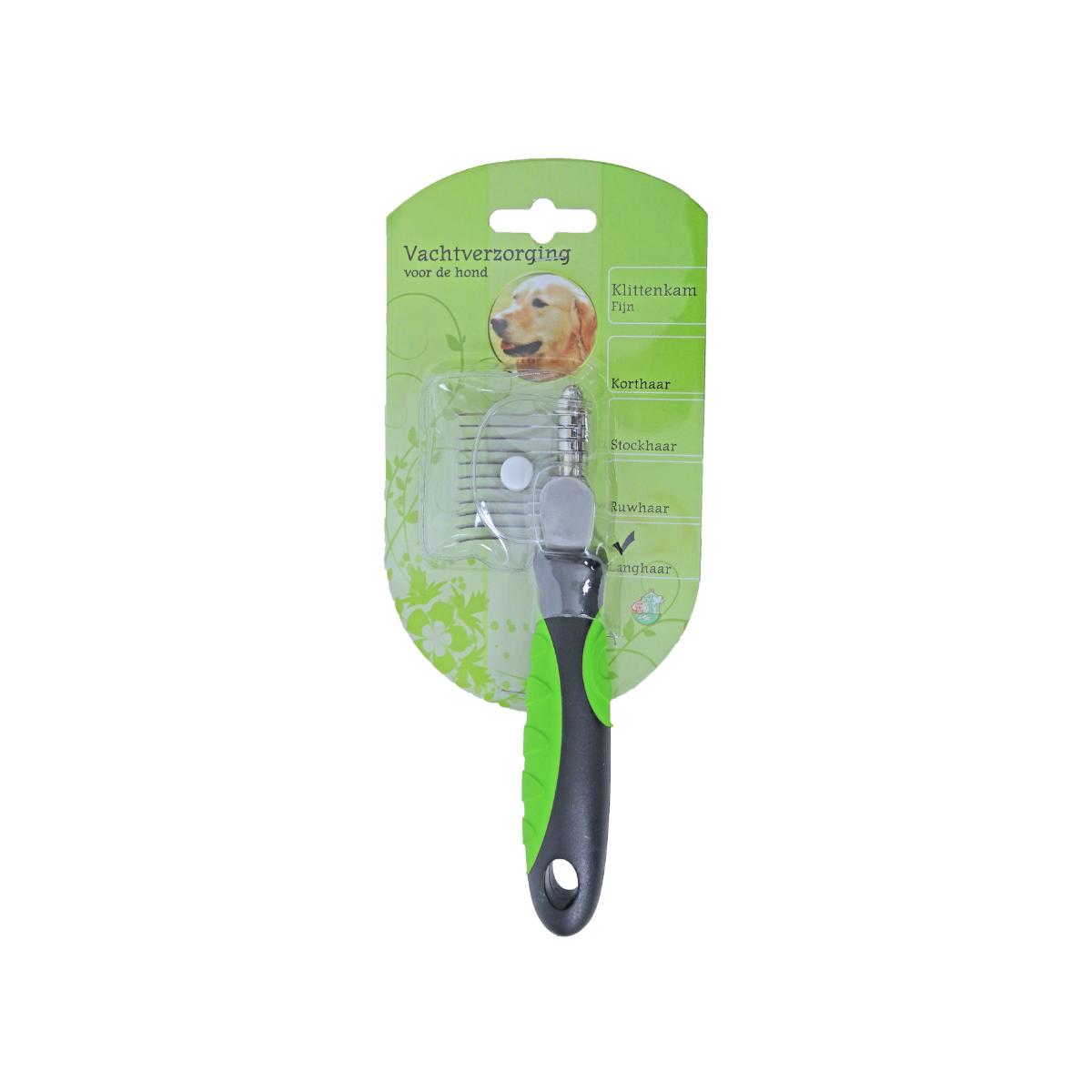 Boon klittenkam fijn, L-vorm met 11 tanden: verwijdert klitten voorzichtig en effectief. Ergonomisch handvat ✓ Voor een gladde vacht ✓ Bestel nu!