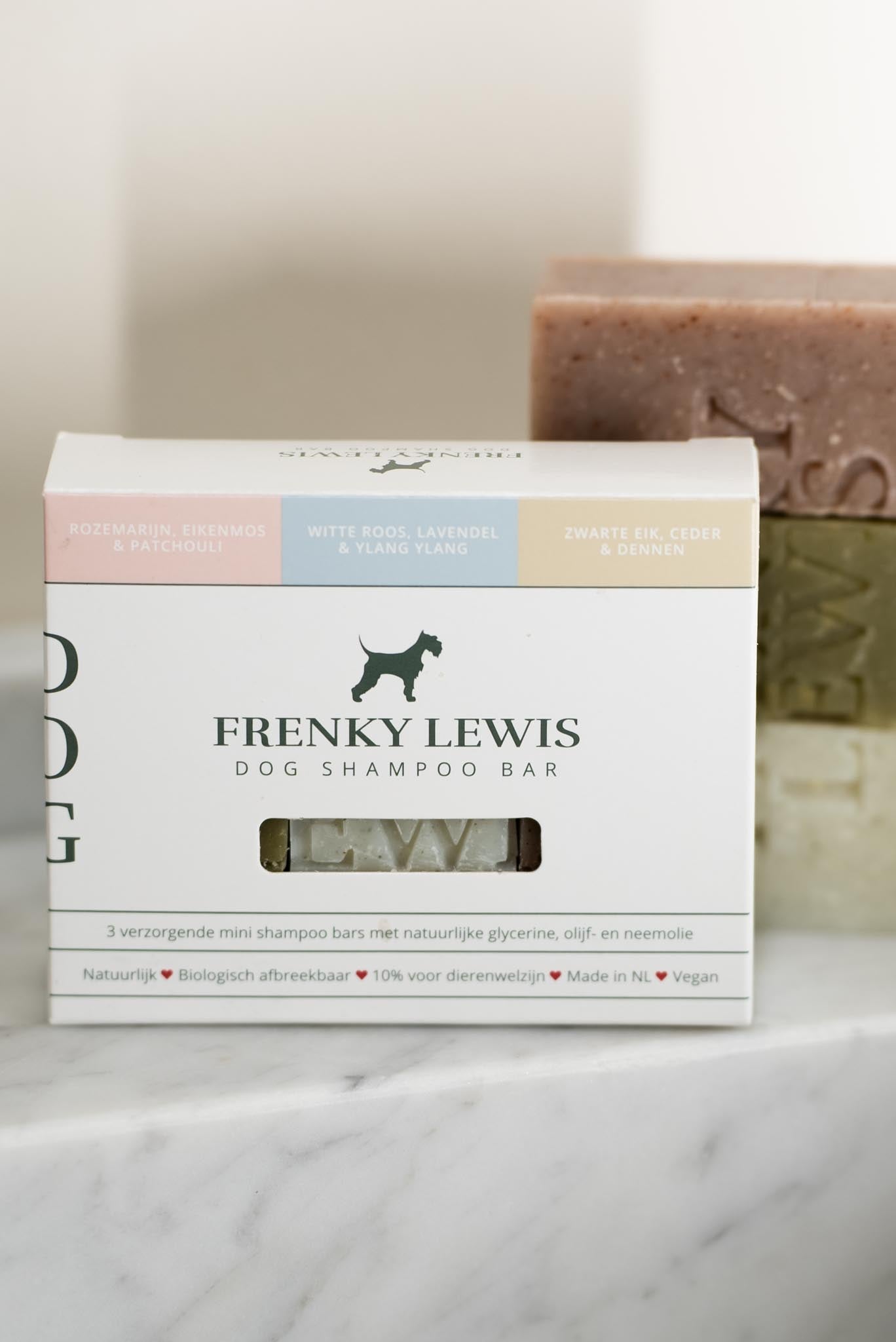 Frenky Lewis 100% Natuurlijke Dog Shampoo Bar - 3 Mini’s In 3 Geuren