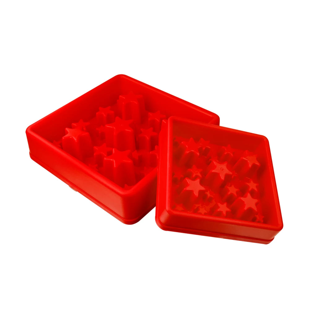Anti-Schock-Tablett Eat Slow Live Longer Star Red