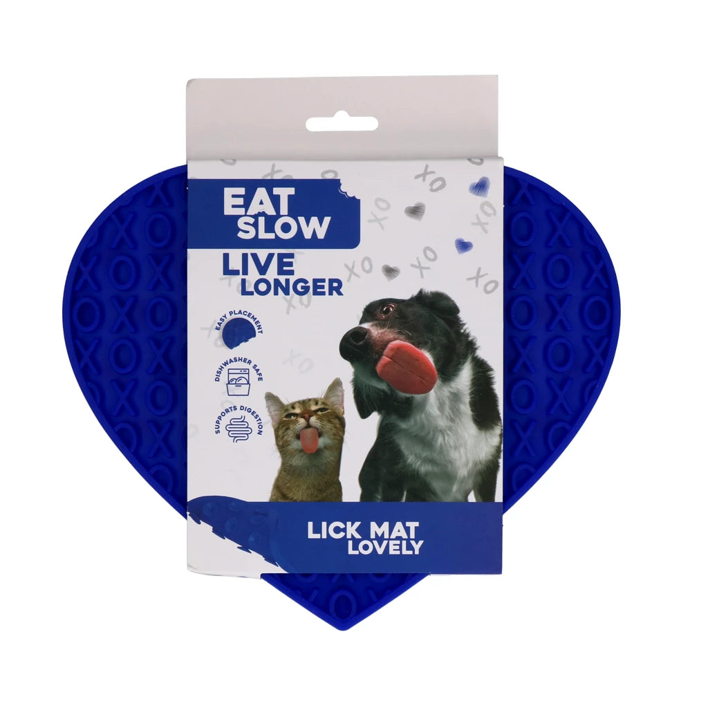 Iss langsam, lebe länger, lecke Matte Lovely Blue
