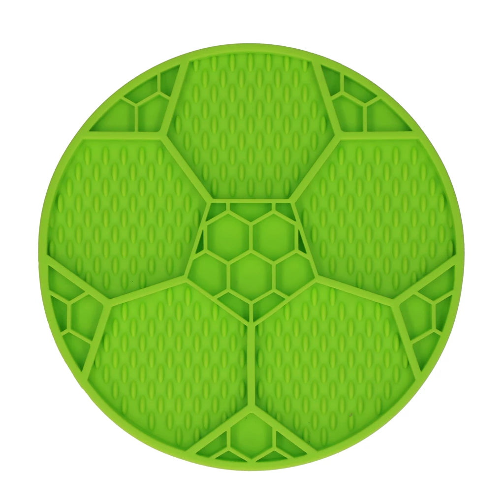 Eat Slow Live Longer Lick Mat Soccer Ball Green