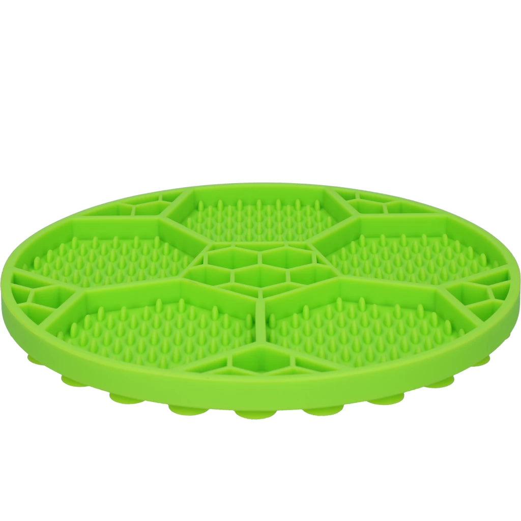 Eat Slow Live Longer Lick Mat Soccer Ball Green