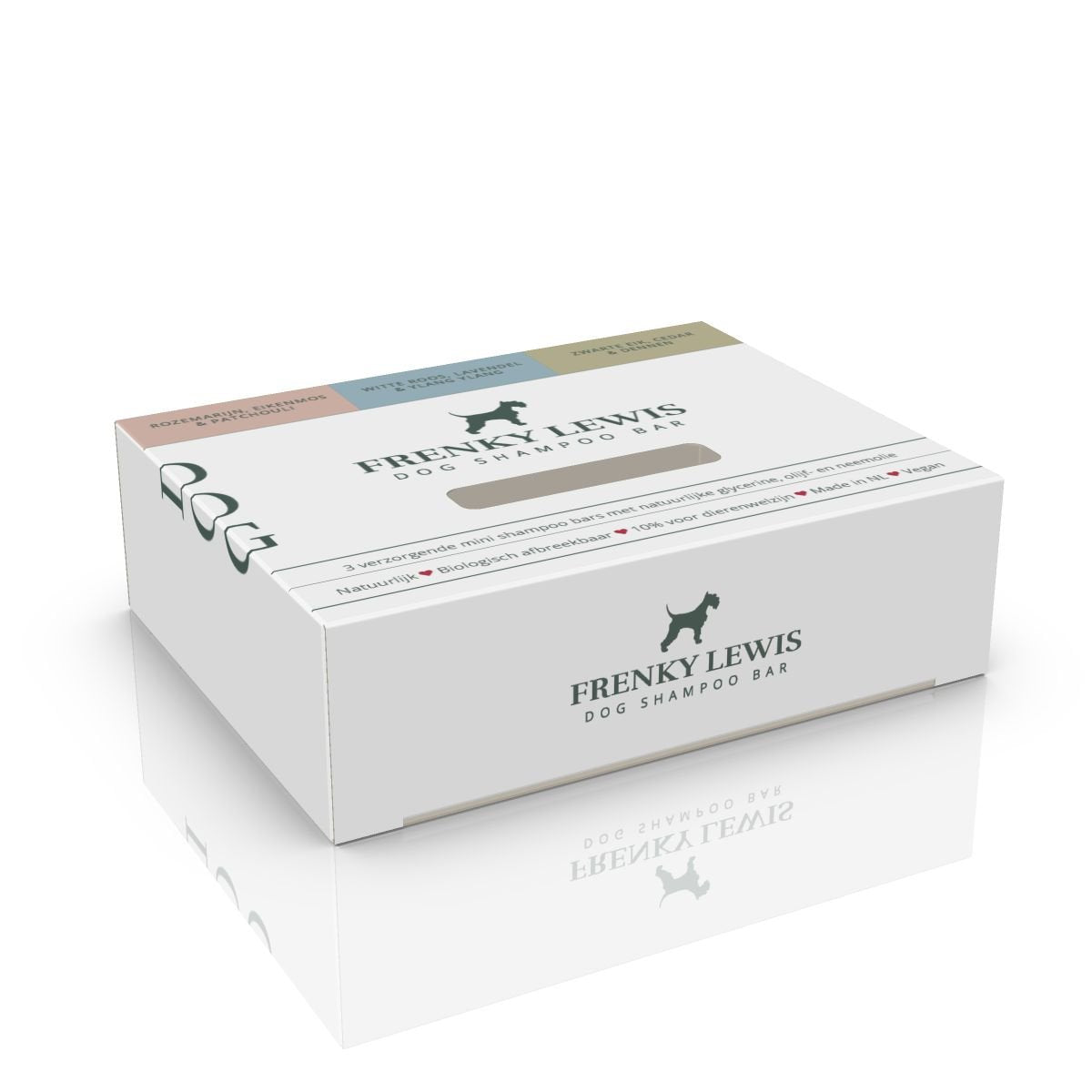 Frenky Lewis 100% Natuurlijke Dog Shampoo Bar - 3 Mini’s In 3 Geuren