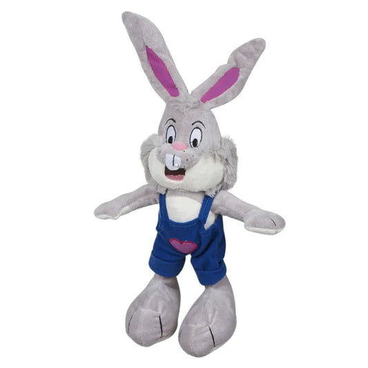 Bunny Hop hondenspeelgoed 25 cm kopen? Zacht knuffelspeeltje met pieper (squeaker) voor extra speelplezier. Perfect voor apporteren, spelen en knuffelen. Wasbaar op 30°C.