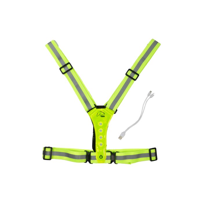 Veilig wandelen met je hond of puppy! LED veiligheidsvest, 360° zicht, reflecterend, waterdicht en USB-oplaadbaar. Bestel bij Livin Dog Shop voor veilige en zichtbare wandelingen.