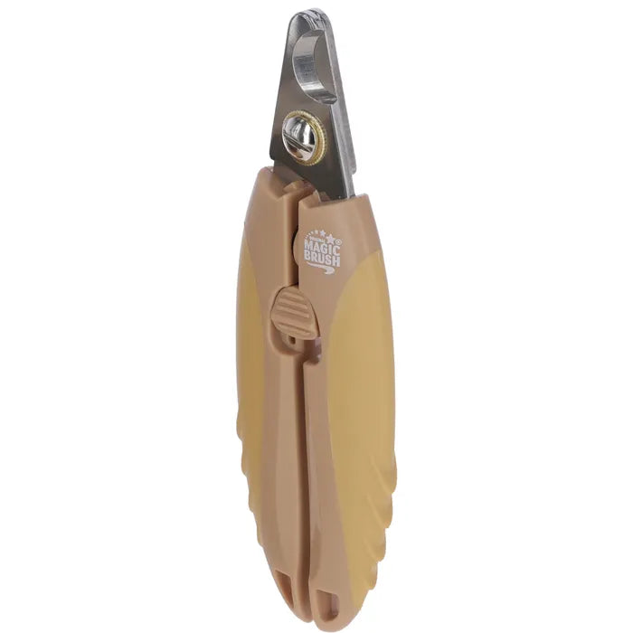 MagicBrush nagelknipper hond 14 cm goud. Scherp RVS lemmet, snijbeperking en veiligheidssluiting. Veilig en nauwkeurig knippen. Bestel nu!