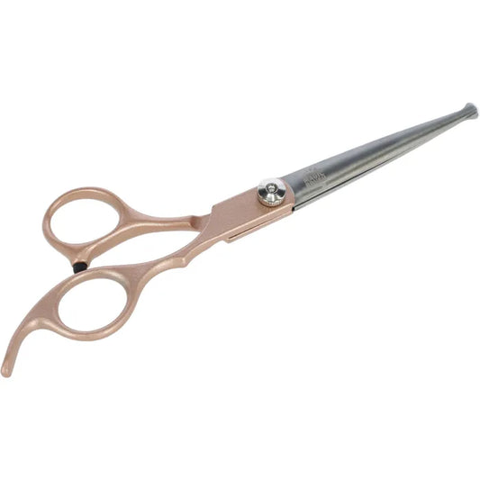 Verzorg de vacht van je hond of kat professioneel met de MagicBrush grooming-schaar. Extra gehard RVS lemmet, instelbaar en zacht voor de huid. Bij Livin Dog Shop!
