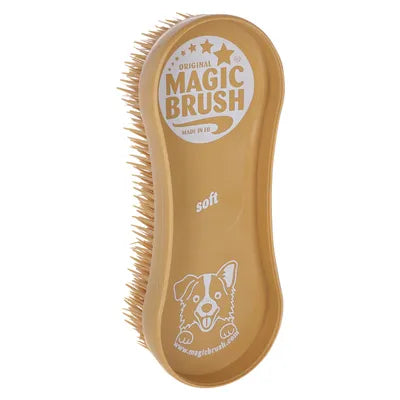 Magic Brush Dog Soft sandstorm hondenborstel kopen? Zachte borstel voor gevoelige honden en puppy’s. Wasbaar en duurzaam. Verkrijgbaar bij Livin Dog Shop.