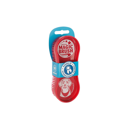 Magic Brush Dog Wildrose hondenborstel kopen? Ideaal voor honden met kort en halflang haar. Zachte reiniging, massage-effect en wasbaar tot 60°C. EU kwaliteit.
