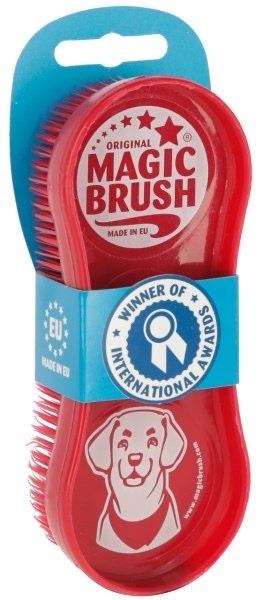 Magic Brush Dog Wildrose hondenborstel kopen? Ideaal voor honden met kort en halflang haar. Zachte reiniging, massage-effect en wasbaar tot 60°C. EU kwaliteit.
