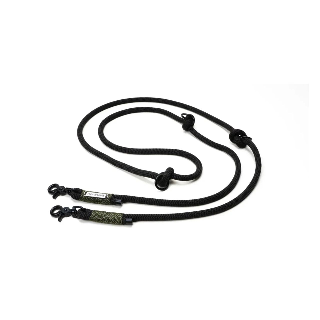 Frenky Lewis Freisprech-Hundeleine – Boba Black – 2,5 m