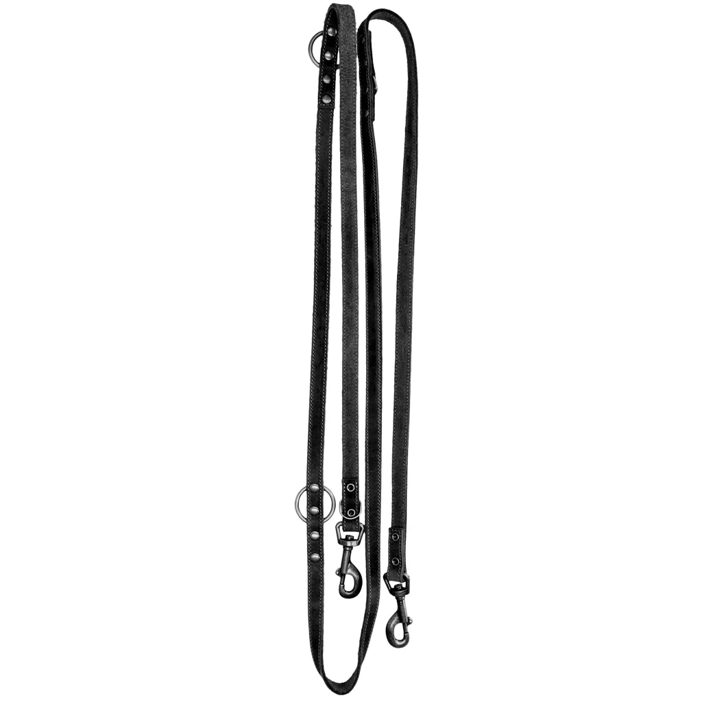 De Pro Leren Trainingslijn Zwart 2 cm x 250 cm is een extra lange leren hondenlijn van topkwaliteit. Ideaal voor hondentraining en dagelijks gebruik. Soepel rundsleer met stijlvolle oud-zilveren details.