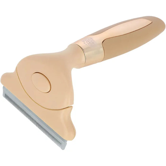 Minder haren in huis: de MagicBrush vachthaarverwijderaar dunt de onderwol uit en geeft glans aan de vacht. Bekijk hem bij Livin Dog Shop!
(151 tekens)