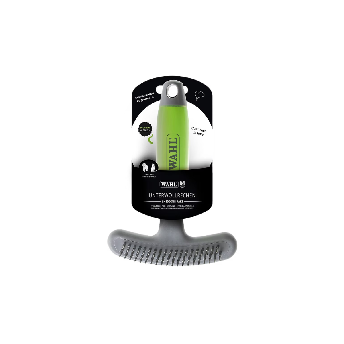 WAHL Roskam met dubbele rij tanden: verwijdert onderwol grondig en effectief. Ergonomisch gelgrip handvat ✓ Ideaal tijdens de rui ✓ Bestel nu online!